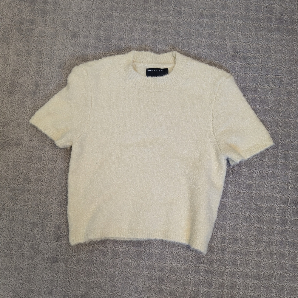 ASOS Cream Textured Sweater
